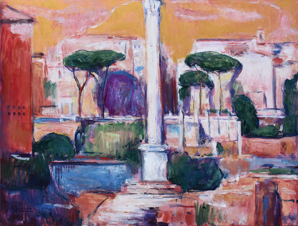«Foro romano», huile sur toile, 116x89 cm - 4360€