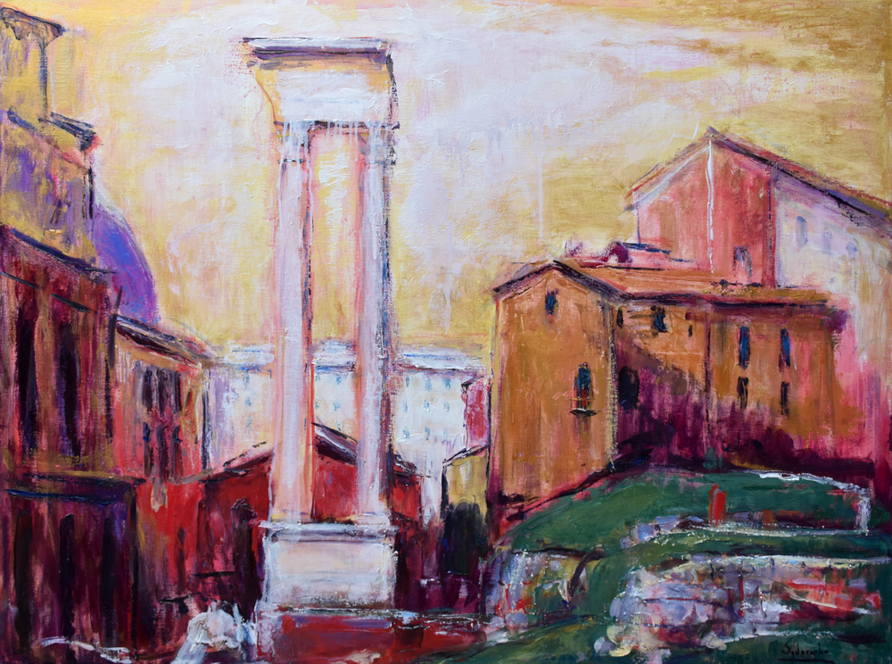 «Rome», huile sur toile, 116x89 cm, 2024