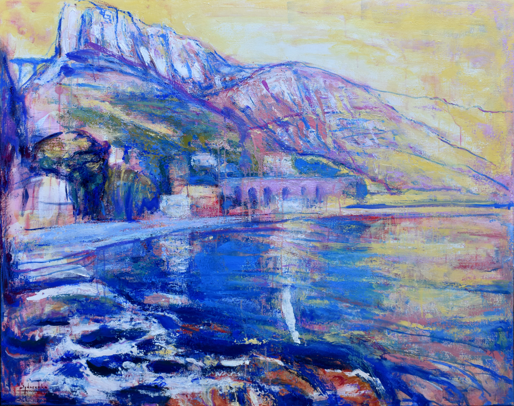«Méditerranée», huile sur toile, 140x120 cm, 2025