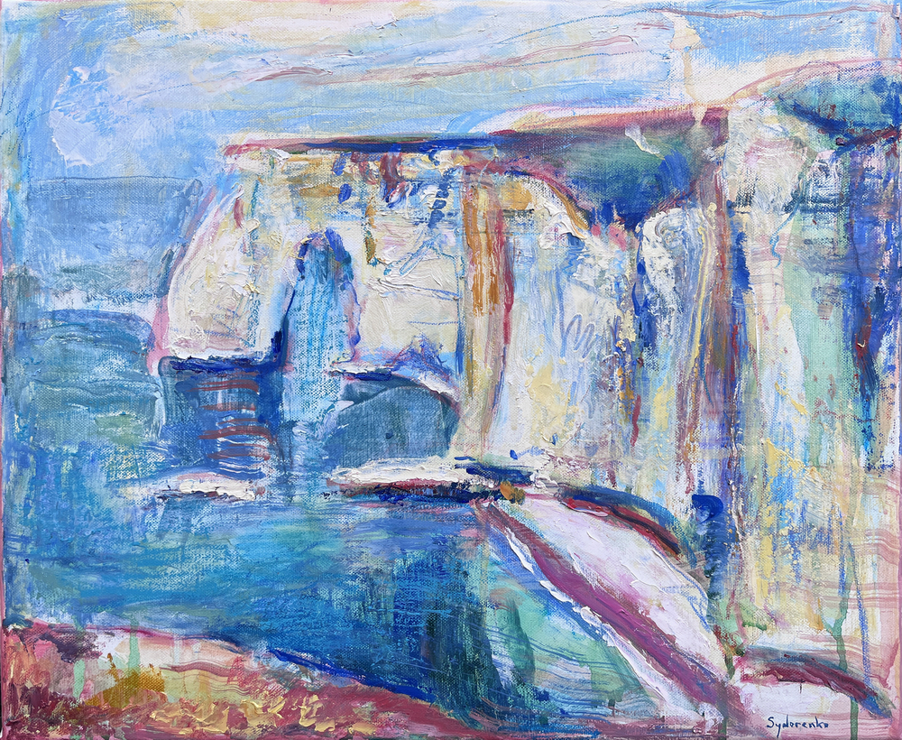 «Serie Normandie : Étretat», huile sur toile, 46x38 cm, 2026